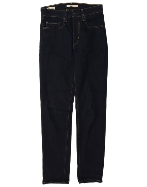 Jeans dritti a vita alta Levi's 724 da donna W27 L30 cotone blu navy