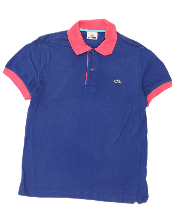 Polo da rugby da uomo Lacoste taglia 3 piccola in cotone blu