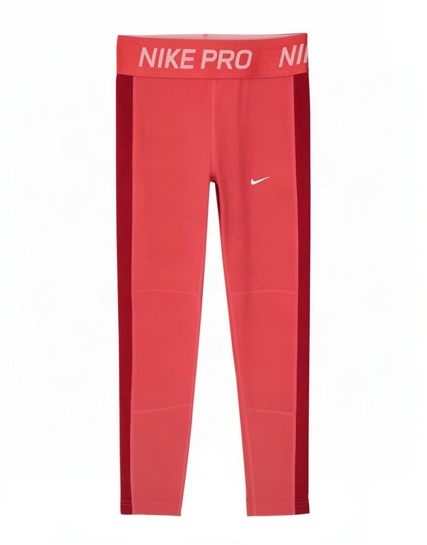 Leggings grafici Nike per ragazze 12-13 anni Large in poliestere color block rosa