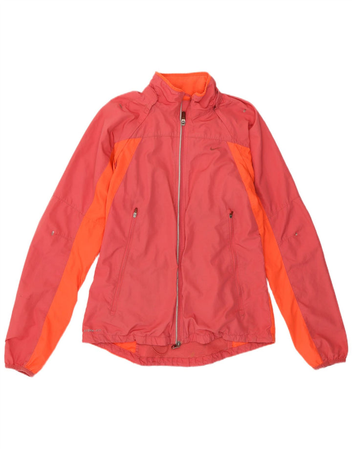 Giacca antipioggia Nike Storm-Fit da donna UK 12 Poliestere color block rosa medio