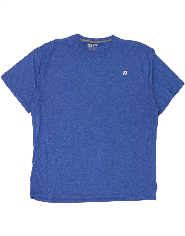 RUSSELL ATHLETIC Mens T-Shirt Top 3XL Blue Polyester Vintage Russell Athletic and Second-Hand Russell Athletic from Messina Hembry 
