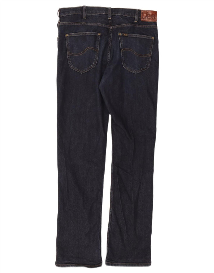 Jeans dritti da uomo Lee Brooklyn W36 L34 cotone blu navy