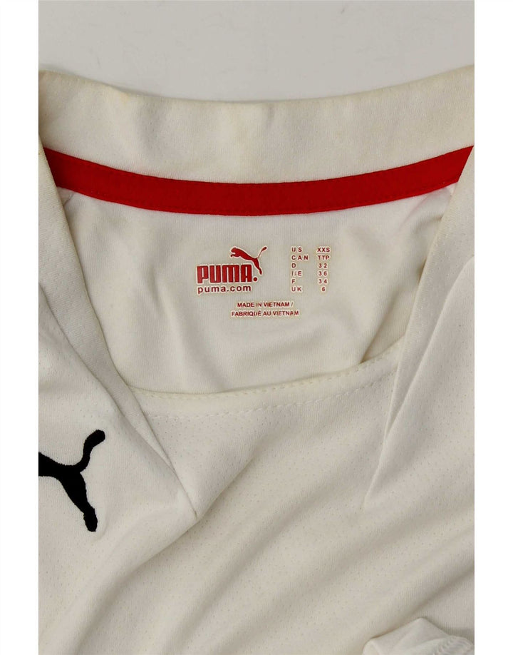Maglietta da donna Puma UK 6 XS Bianca