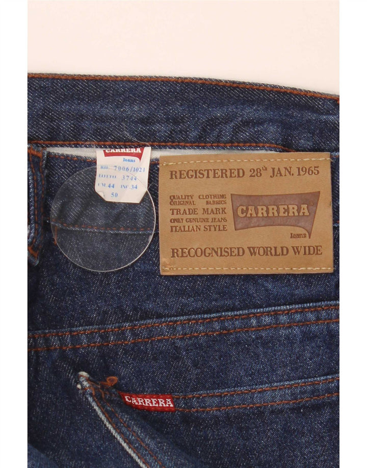 Jeans dritti da uomo Carrera W34 L31 cotone blu navy
