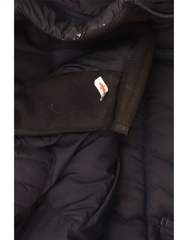 Giacca imbottita da uomo Zara UK 40 grande poliestere blu navy