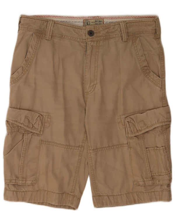 Pantaloncini cargo da uomo Fat Face W34 Large in cotone beige