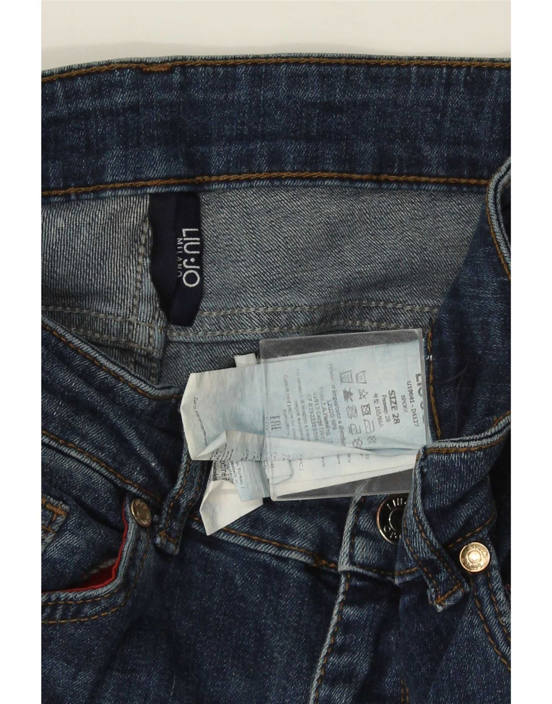Jeans Slim Donna Liu Jo W28 L26 Cotone Blu Navy