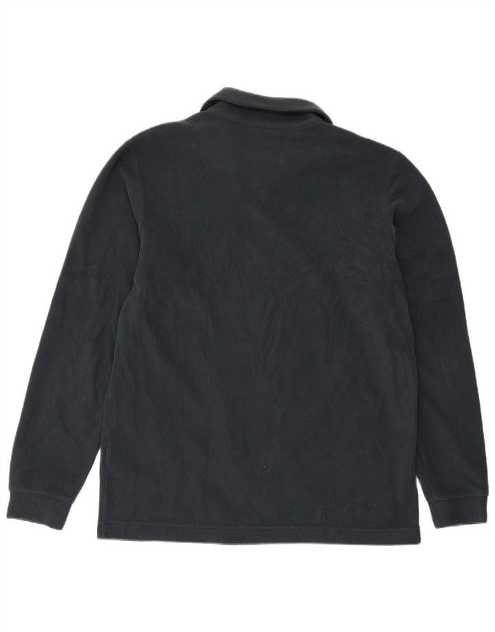 Maglione in pile da uomo con zip e collo LOTTO, grande, in poliestere blu navy