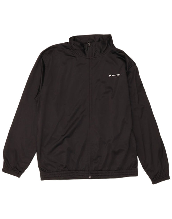 Giacca da tuta da uomo Lotto XL nera in poliestere