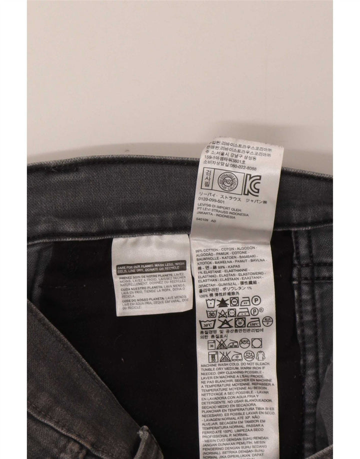 Jeans slim da donna Levi's W30 L29 cotone grigio