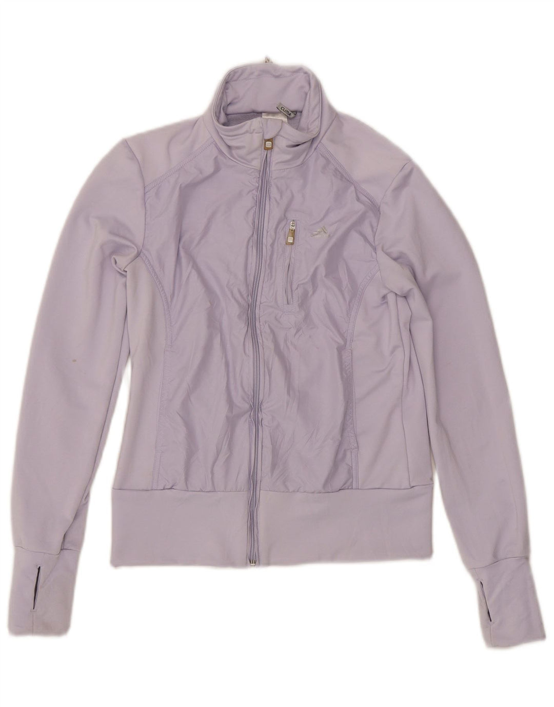 Giacca da tuta da donna Adidas Clima 365 UK 12 poliestere viola medio