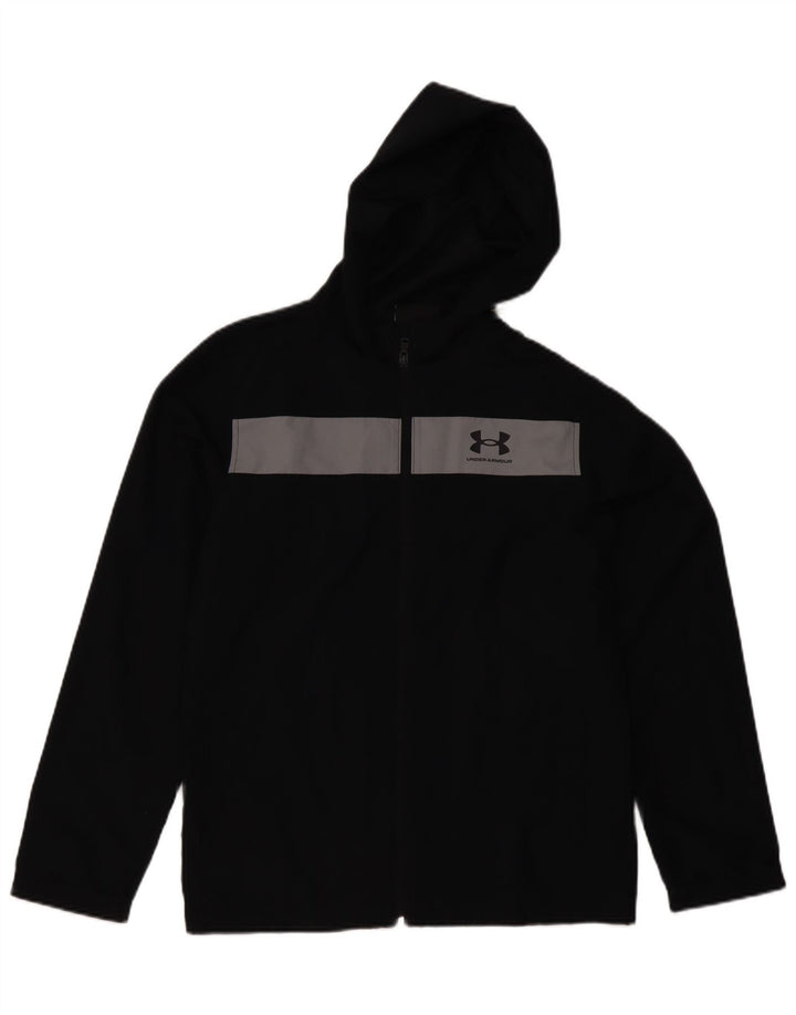 Giacca a vento da ragazzo Under Armour 13-14 anni XL Black Colourblock