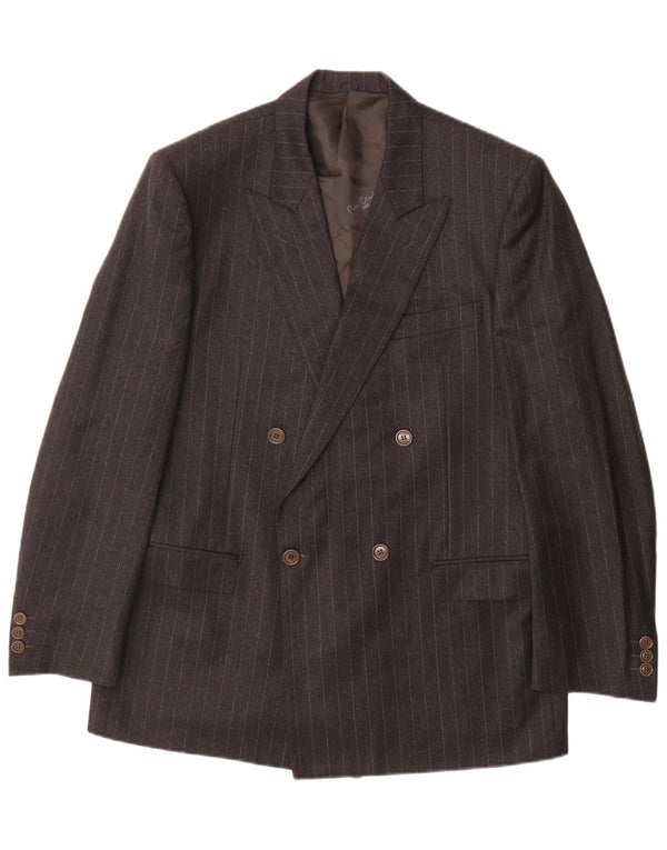 Abito da uomo doppiopetto in 2 pezzi Pierre Cardin UK 40 grande grigio classico