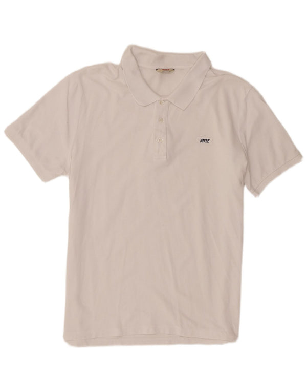 Polo da uomo Rifle Large bianca