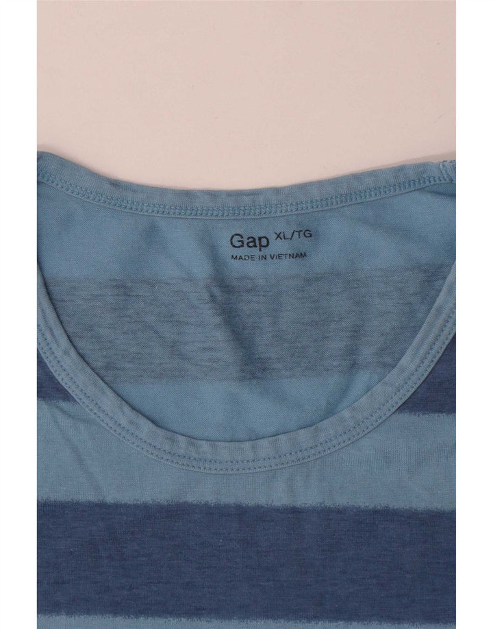 T-shirt da uomo Gap Top XL in cotone a righe blu
