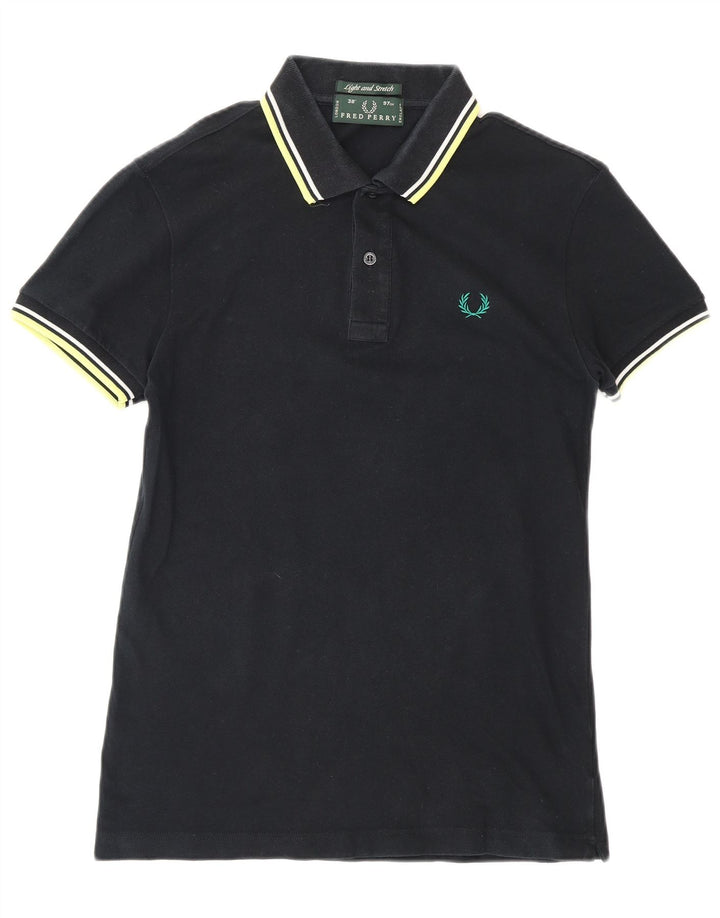 Polo da uomo FRED PERRY piccola in cotone nero