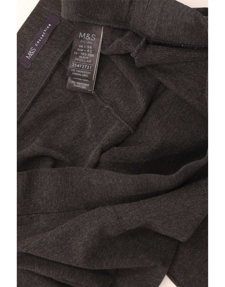 Leggings corti da donna Marks & Spencer UK 14 grande viscosa grigia
