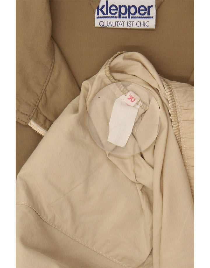 KLEPPER Mens Bomber Jacket IT 50 Large Beige Colourblock