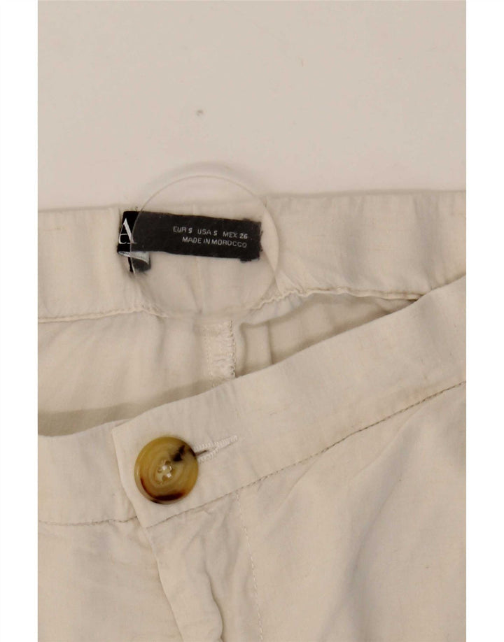 Pantaloni cargo da jogging da donna Zara piccoli W26 L27 bianchi