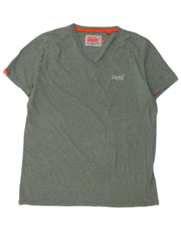 T-shirt da uomo SUPERDRY Top 2XL cotone verde