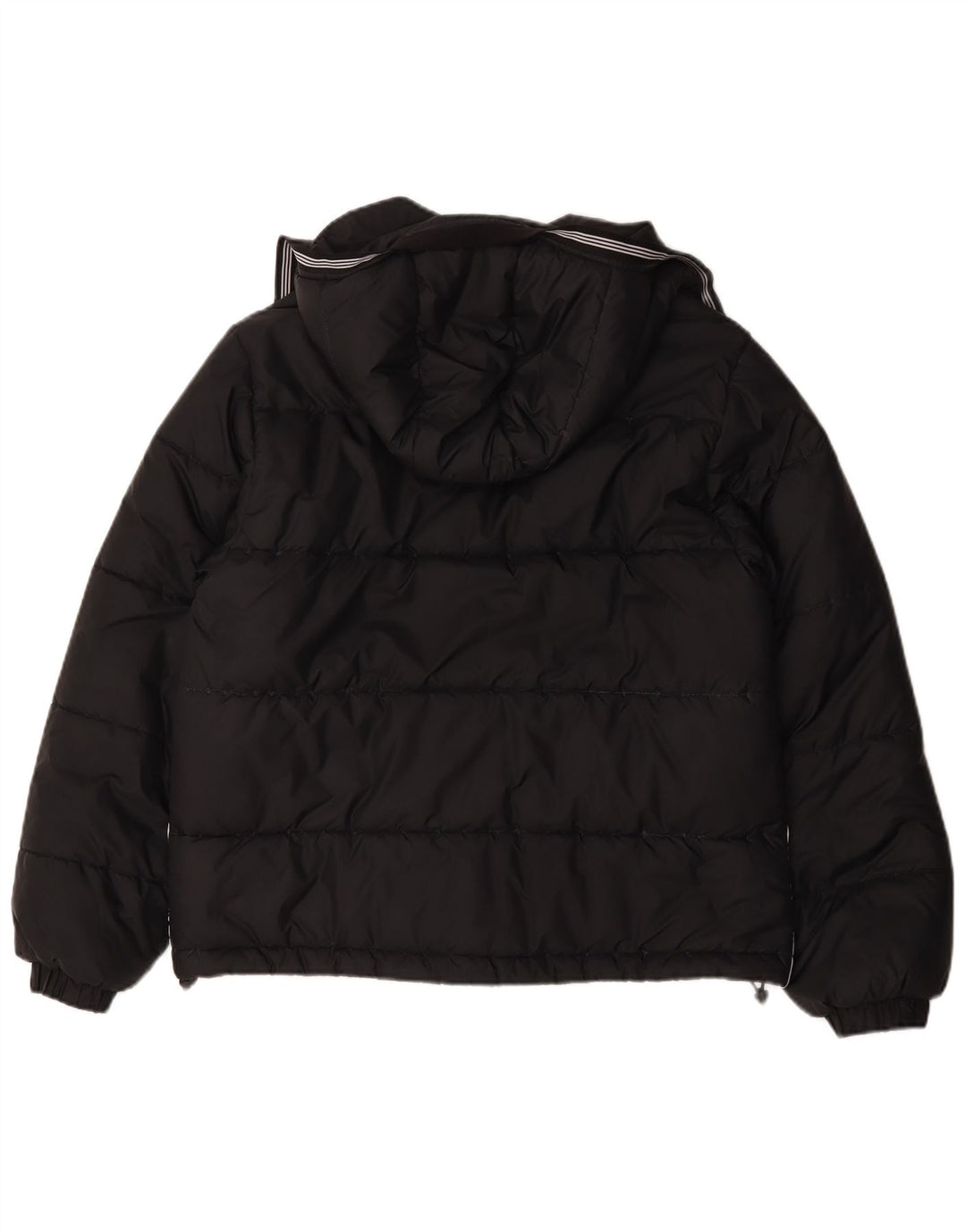 Giacca imbottita con cappuccio da uomo Adidas media poliestere nero