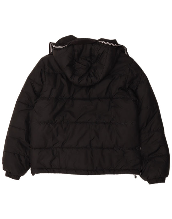 Giacca imbottita con cappuccio da uomo Adidas media poliestere nero