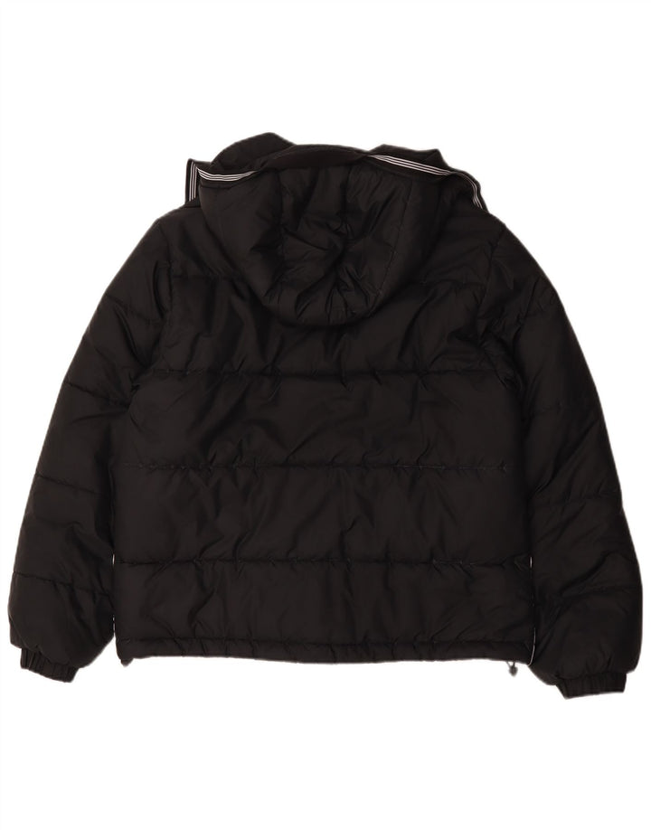 Giacca imbottita con cappuccio da uomo Adidas media poliestere nero