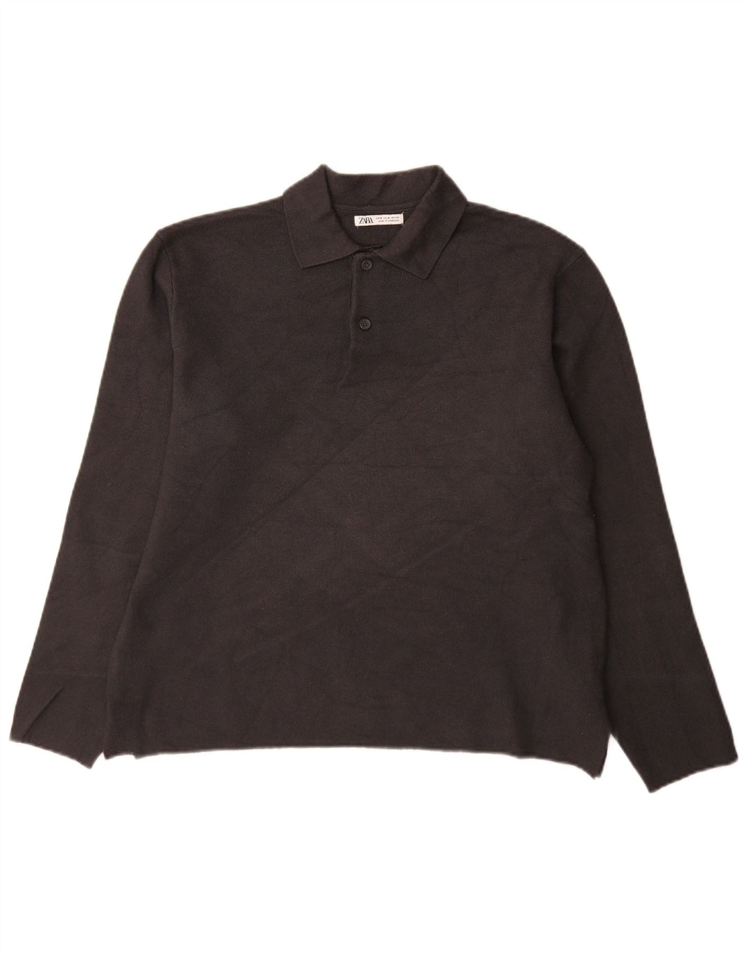 Maglione Zara da uomo con collo alto in viscosa grigio medio