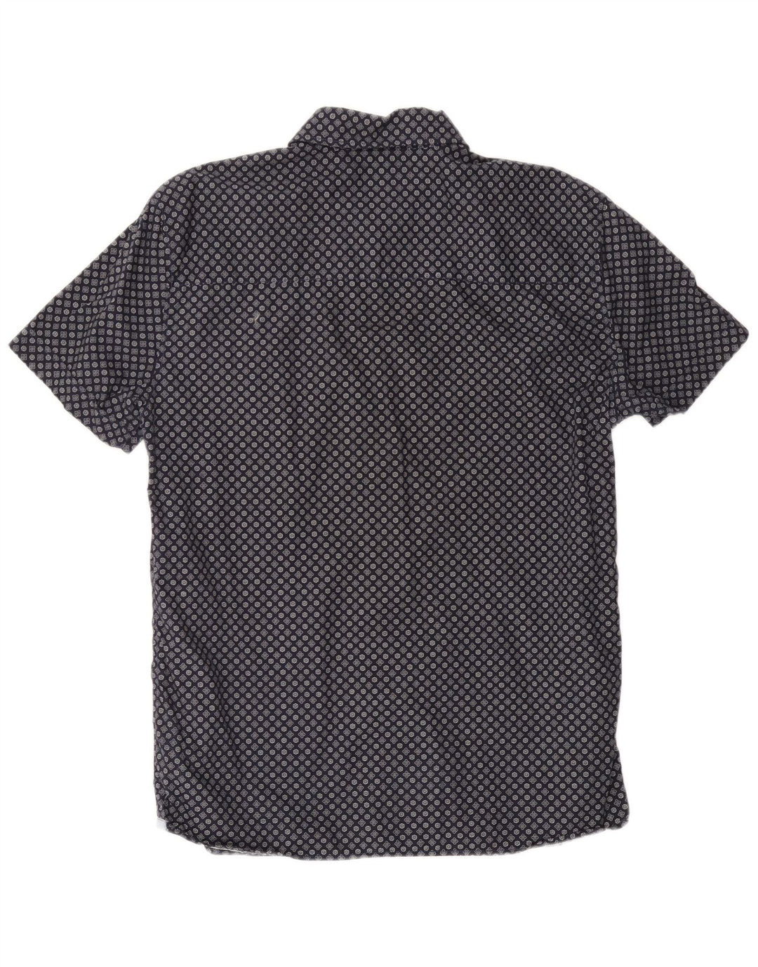 Mustang Camicia da uomo a maniche corte slim fit grande cotone floreale blu navy