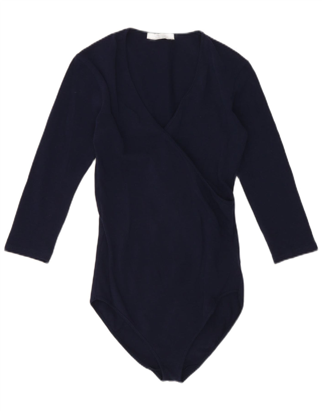 Body Zara da donna con maniche a 3/4 UK 8 Small in cotone blu navy
