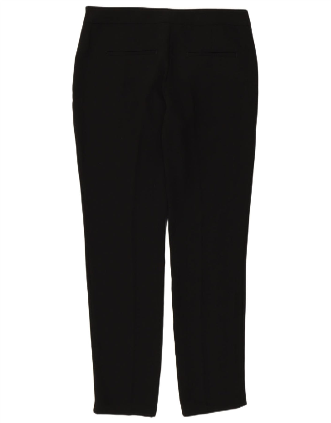 Pantaloni chino slim da donna Benetton UK 10 Small W29 L29 poliestere nero