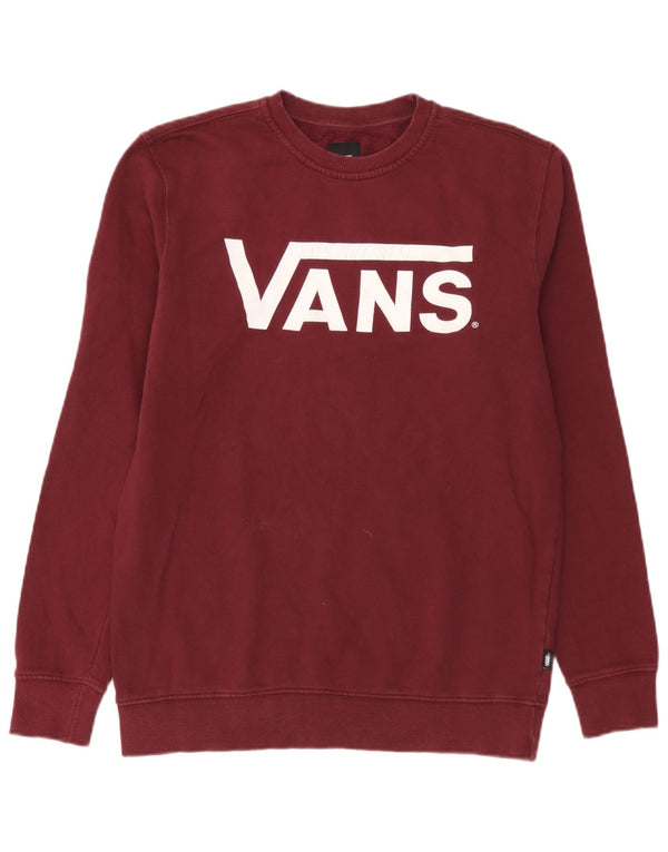 Felpa grafica da uomo di Vans, maglione medio bordeaux
