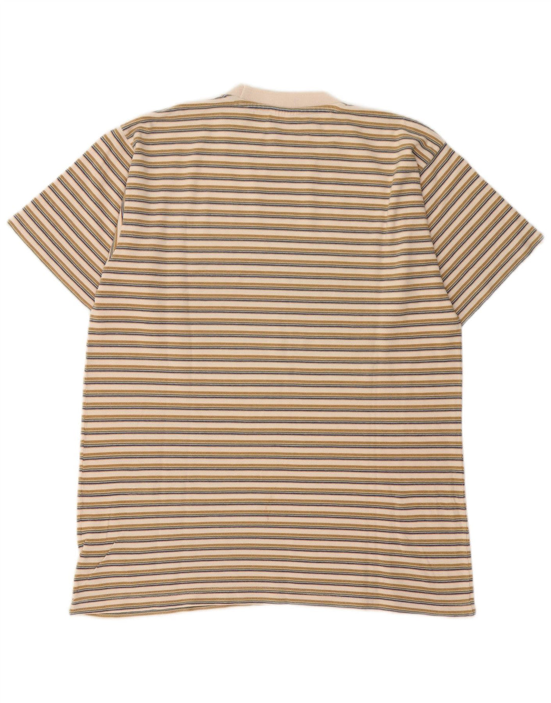 Maglietta da uomo Lee Top grande in cotone a righe beige