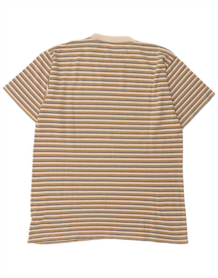 Maglietta da uomo Lee Top grande in cotone a righe beige
