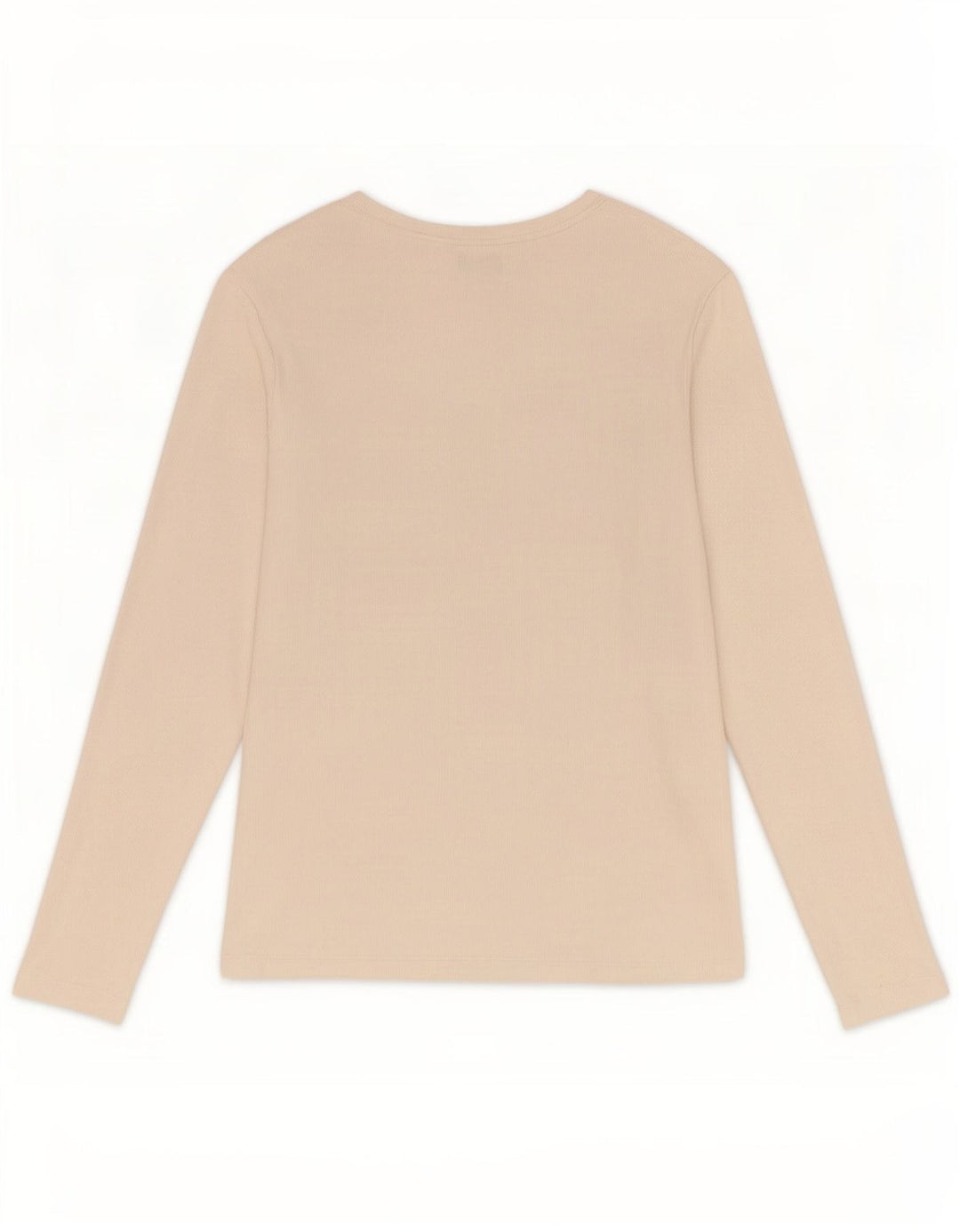 Marks & Spencer Top da donna a maniche lunghe UK 16 Large in cotone bianco