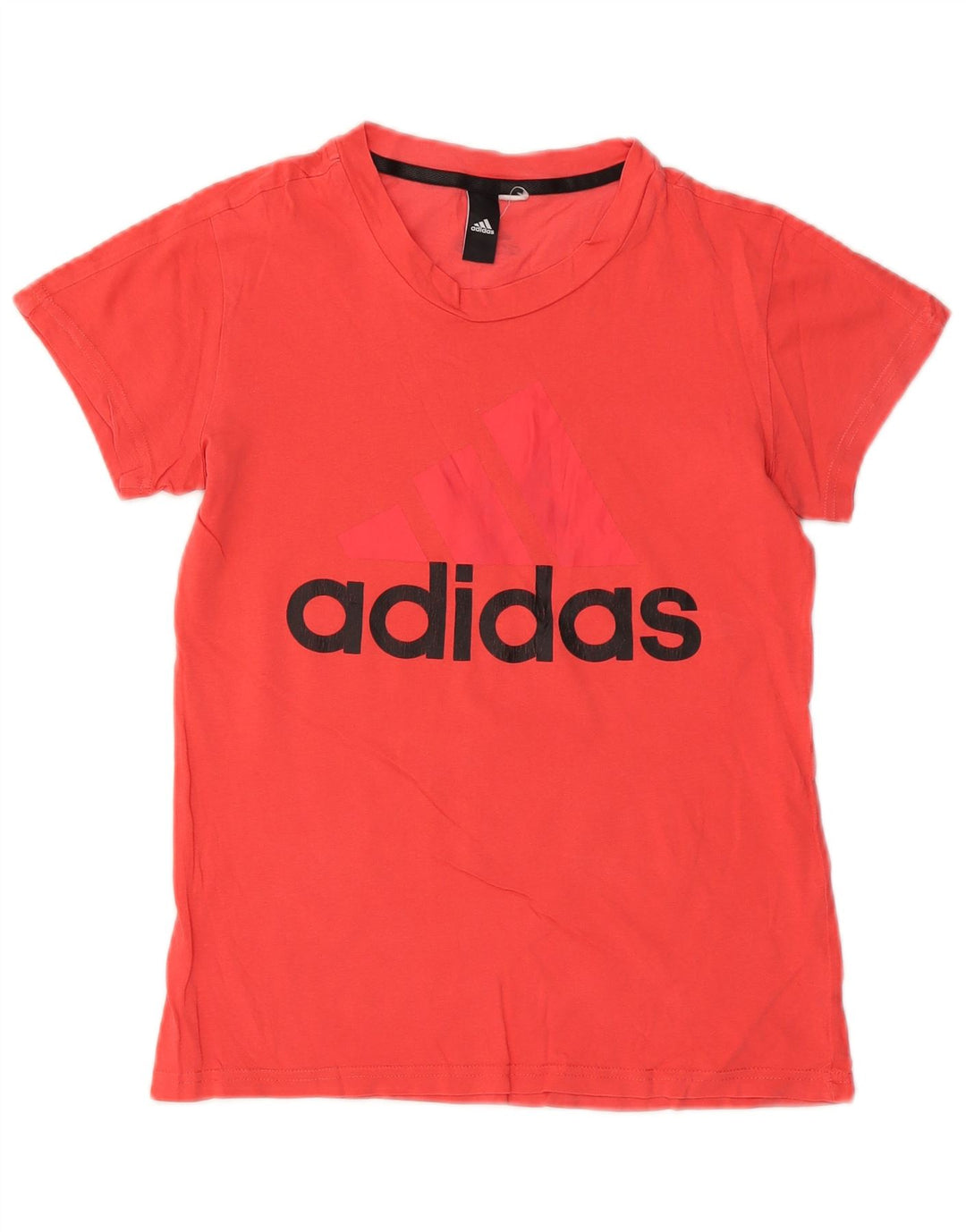 T-shirt grafica da donna ADIDAS Top UK 12 rosso medio