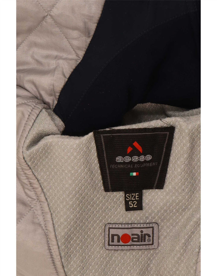 Giacca da sci da uomo con cappuccio Aesse IT 52 XL Blu Colourblock Poliammide