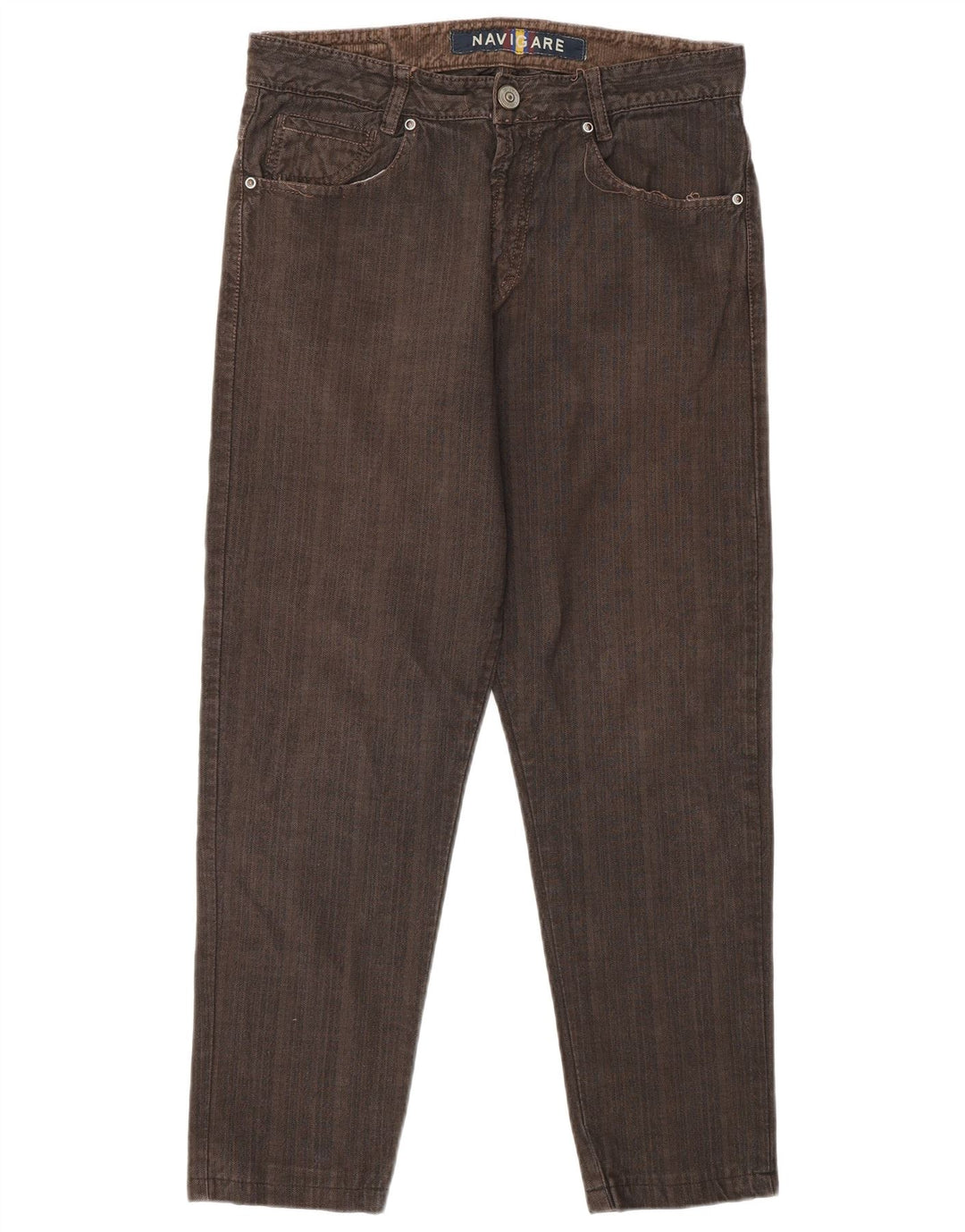 Jeans dritti da uomo NAVIGARE IT 46 Small W29 L26 Cotone marrone