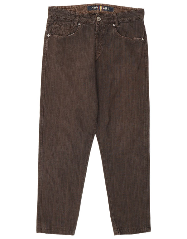 Jeans dritti da uomo NAVIGARE IT 46 Small W29 L26 Cotone marrone