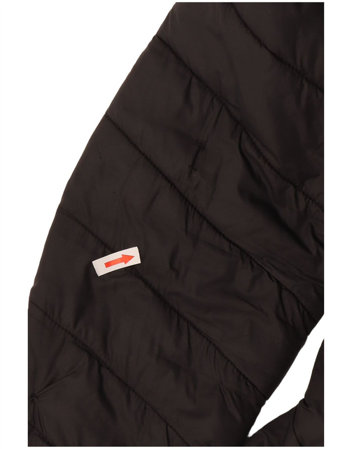 Giacca imbottita con cappuccio da donna Fat Face UK 16 grande nylon nero