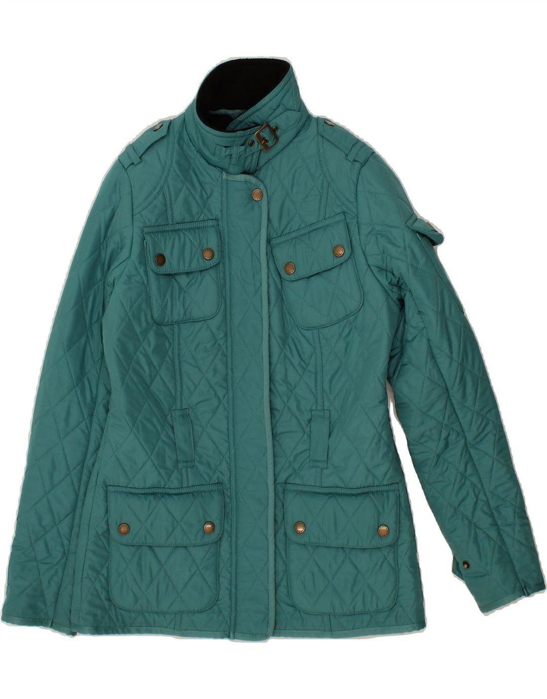 BARBOUR Womens Quilted Jacket UK 8 Small Green Vintage Barbour and Second-Hand Barbour from Messina Hembry 