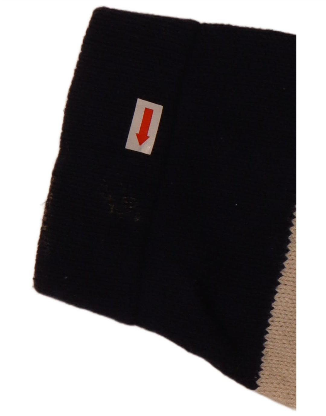 Massimo Dutti Maglione da uomo con collo alto e maglione grande in cotone blu navy