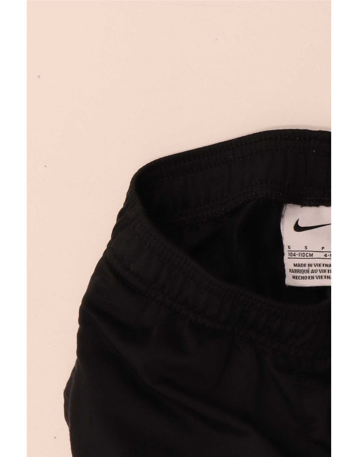 Pantaloni della tuta da ragazzo Nike 4-5 anni piccoli in poliestere nero