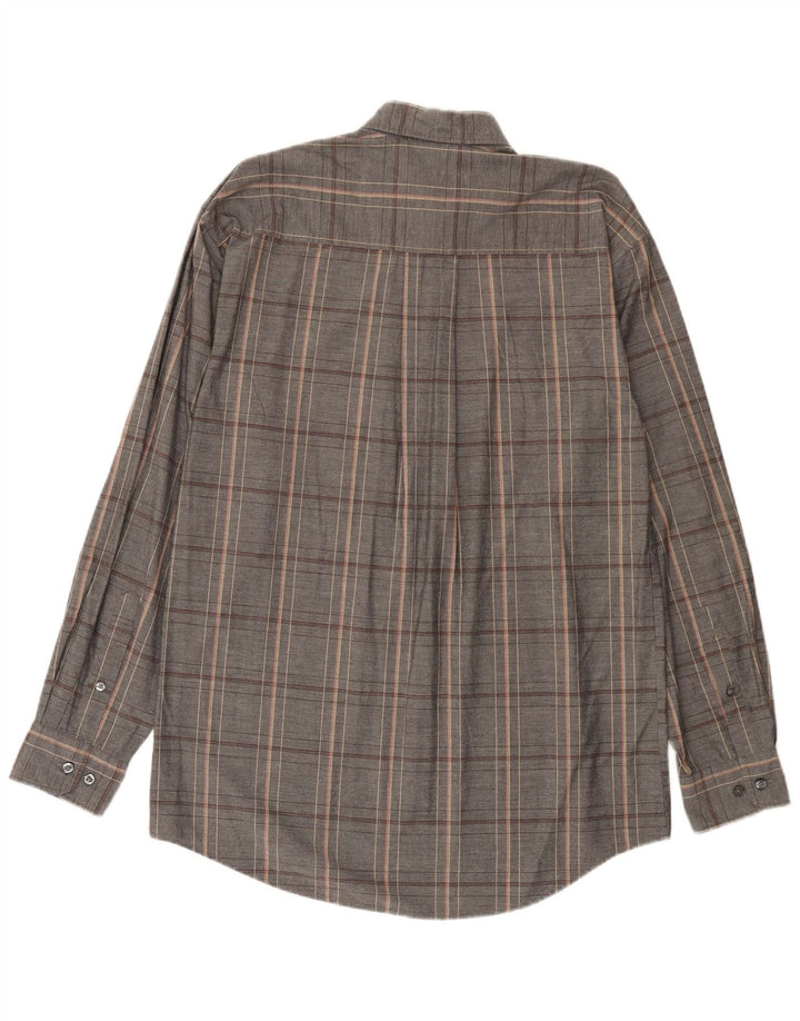 Camicia da uomo Camel Active piccola scozzese grigia