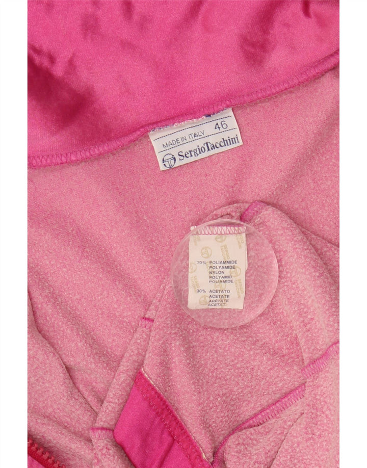 SERGIO TACCHINI Giacca da tuta da donna IT 46 Large Rosa Colourblock