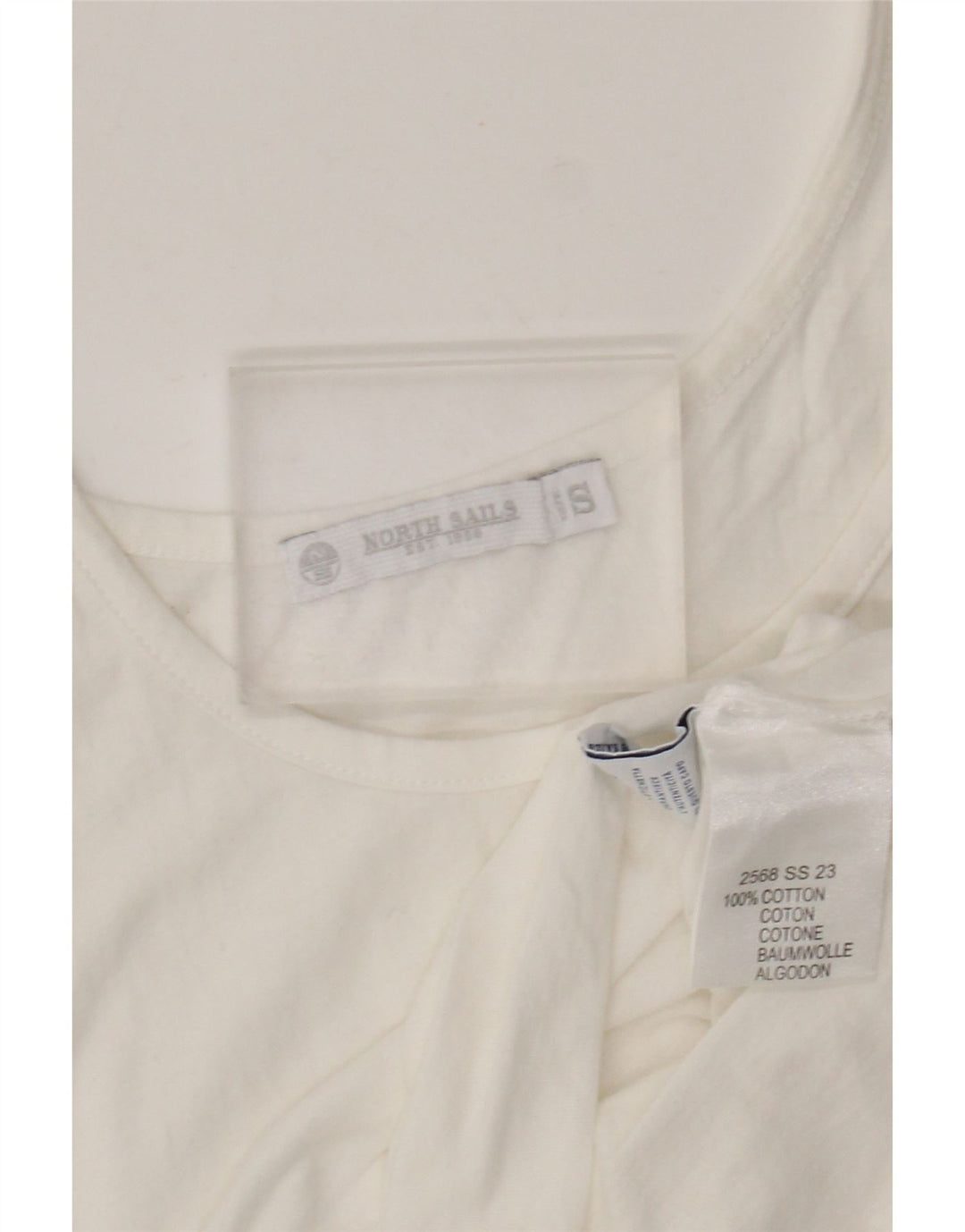 Canotta da donna North Sails UK 10 piccola in cotone bianco