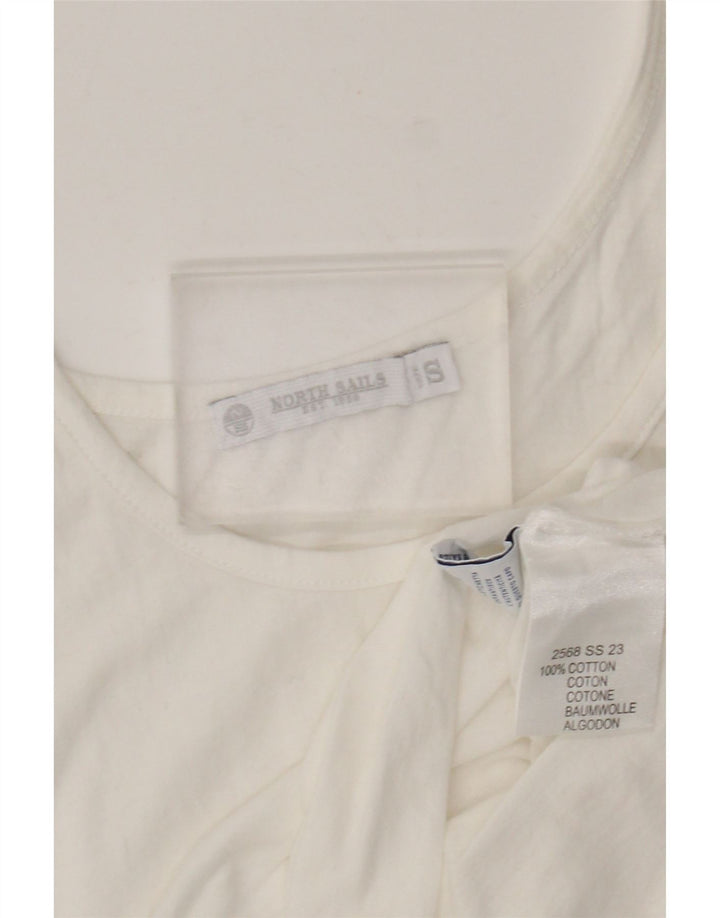 Canotta da donna North Sails UK 10 piccola in cotone bianco