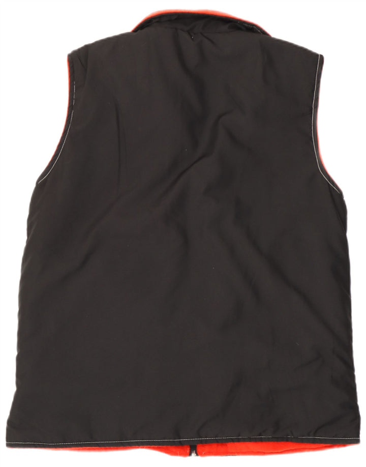 Gilet reversibile in pile da uomo Lotto Small nero in poliestere color block