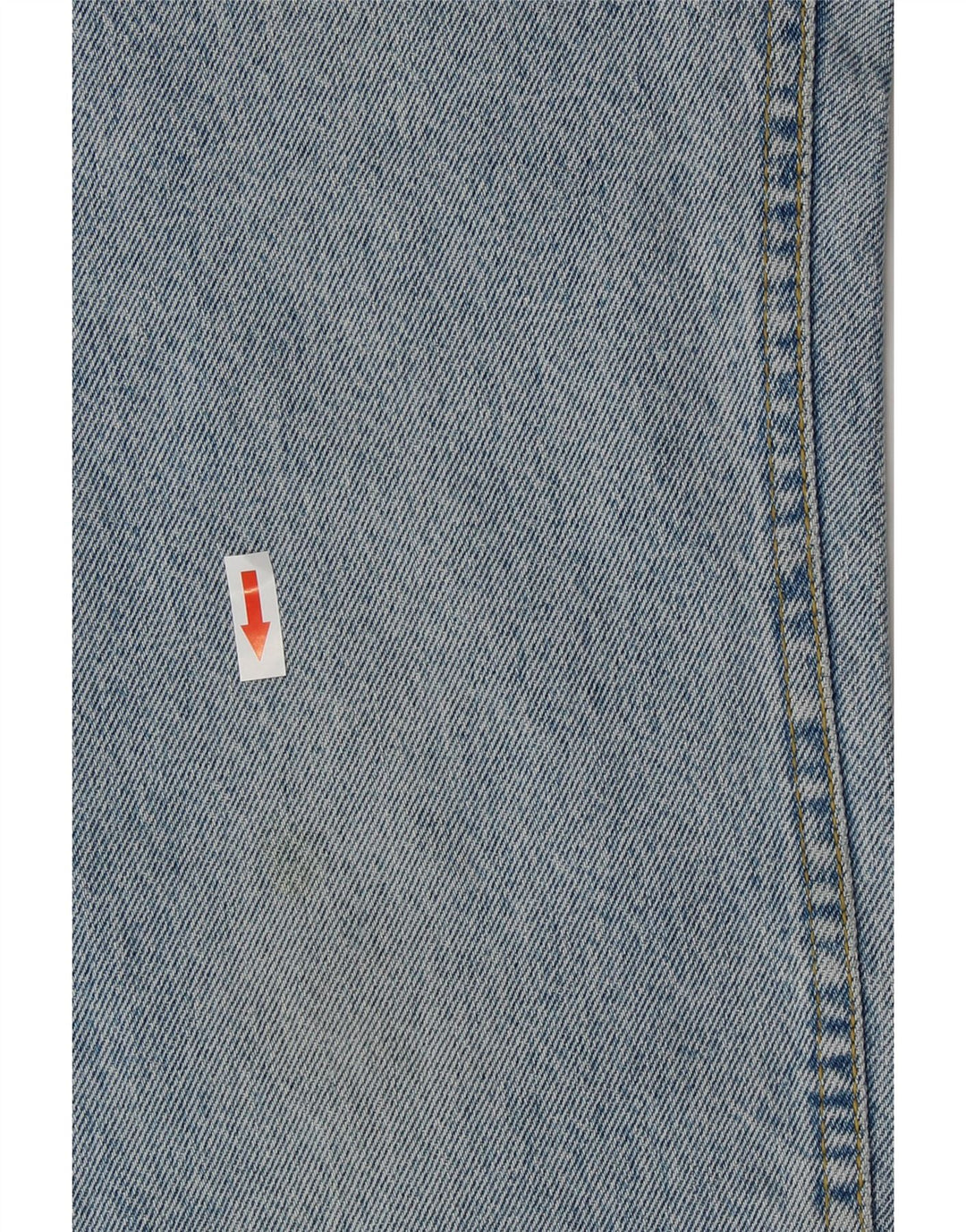 Jeans Lee da donna a vita alta corta US 14 Large W28 L26 cotone blu