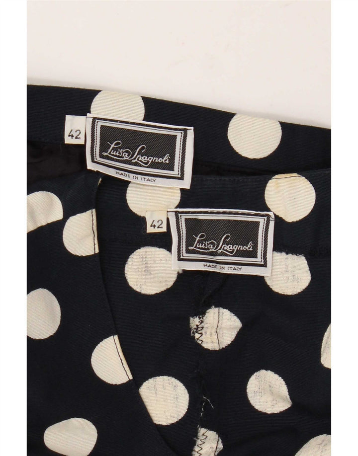 Luisa Spagnoli set gonna da donna in 2 pezzi a maniche corte IT 42 medio W32 Navy